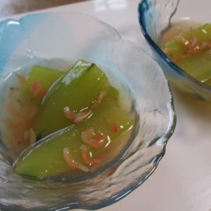 「きゅうり」で冬瓜ふう涼しい煮物